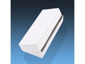 Canapéschachtel 21 x 11 x 5 cm weiss lackiert, unbedruckt