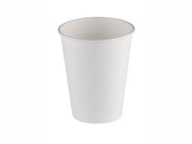 Kaffeebecher aus Pappe, 2 dl, weiss einwandig, Ø 80 mm