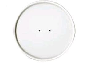 Deckel aus Karton weiss, mit zwei Öffnungen, passend zu Suppencontainer