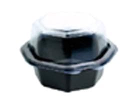 Salatbox Octaview 370 ml (Gesamtinhalt) (Boden ca. 200 ml), 115 x 115 x 60 mm