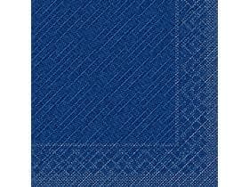 Servietten 4-lagig, 40 x 40 cm, 1/4 Falz, "UNI" blau