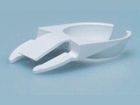 Teller-Clips PS, weiss