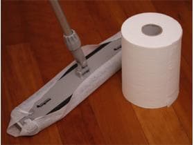 Staubwischtuch EcoLinn 2000, mit Klebstoff, Rolle à 159 Blatt à 60x19.5cm