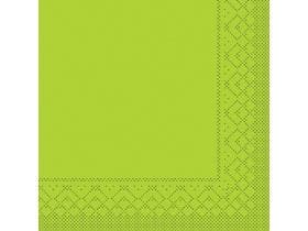 Servietten 3-lagig, 40 x 40 cm, 1/4 Falz, "UNI" kiwi