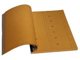 Bonbuch 320 x 230 mm, 14-er, orange nummeriert von 1 - 1'000