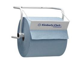 Wand-Rollenhalter für Grossrollen weiss Metall, 27 x 40 x 27 cm, auch als Tisch-