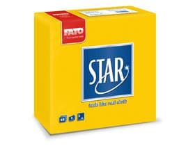 Servietten 2-lagig, 38 x 38 cm, 1/4 Falz mit Punta-Punta Prägung, gelb