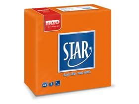 Servietten 2-lagig, 38 x 38 cm, 1/4 Falz mit Punta-Punta Prägung, orange