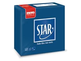 Servietten 2-lagig, 38 x 38 cm, 1/4 Falz mit Punta-Punta Prägung, blau