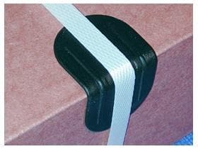 Kantenschutzecken Kunststoff 19 mm mit Dorn schwarz