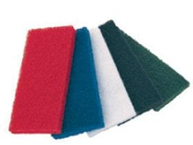 Hand-Pad "Super", 11.4 x 25.5cm, 20mm dick, rot, Abrassivmaterial