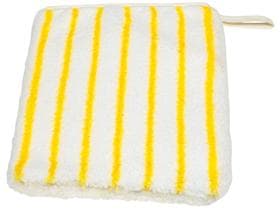 Microfaserreinigungshandschuhe, 16x22 cm gelb/weiss, zur sanften Reinigung von