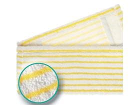 Micro-Borstenmopp weiss/gelb, 50 cm Tasche/Lasche, Microfaserbezug mit