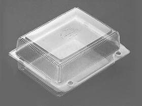 Cremeschnittenverpackung, aus A-PET glasklar, 140 x 100 x 70 mm