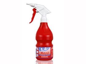 Handsprüher Milizid, rot, leere Flasche 600 ml, mit Schaumkopf