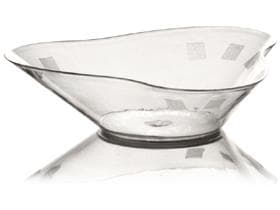 Schale flach Trilogy, aus Kunststoff (PS) transparent, 60 x 63 x 16 mm,