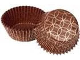 Gebäckkapseln "Romeo" Boden ø 50 mm rund, Höhe 28 mm, aus Pergamin braun