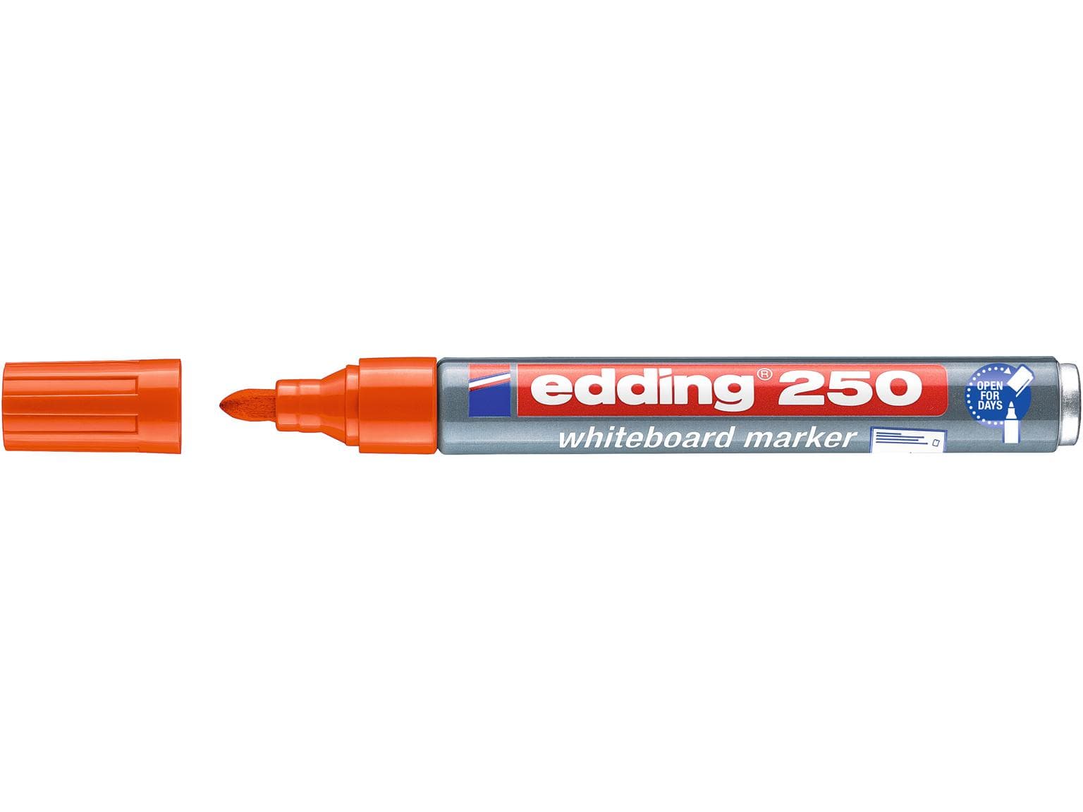 edding Boardmarker 250 orange Rundspitze 1,5-3 mm, Whiteboardmarker