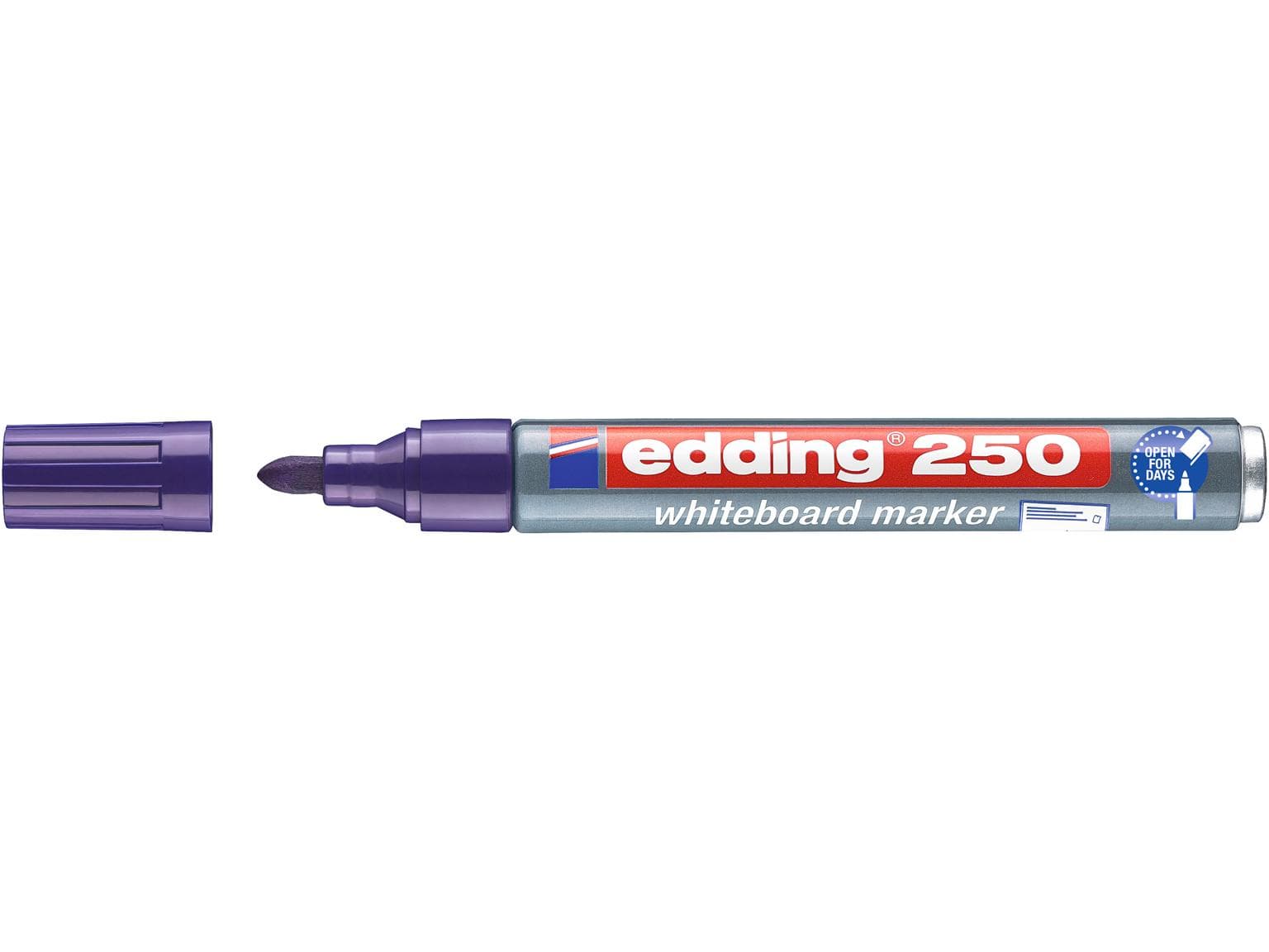 edding Boardmarker 250 violett Rundspitze 1,5-3 mm, Whiteboardmarker