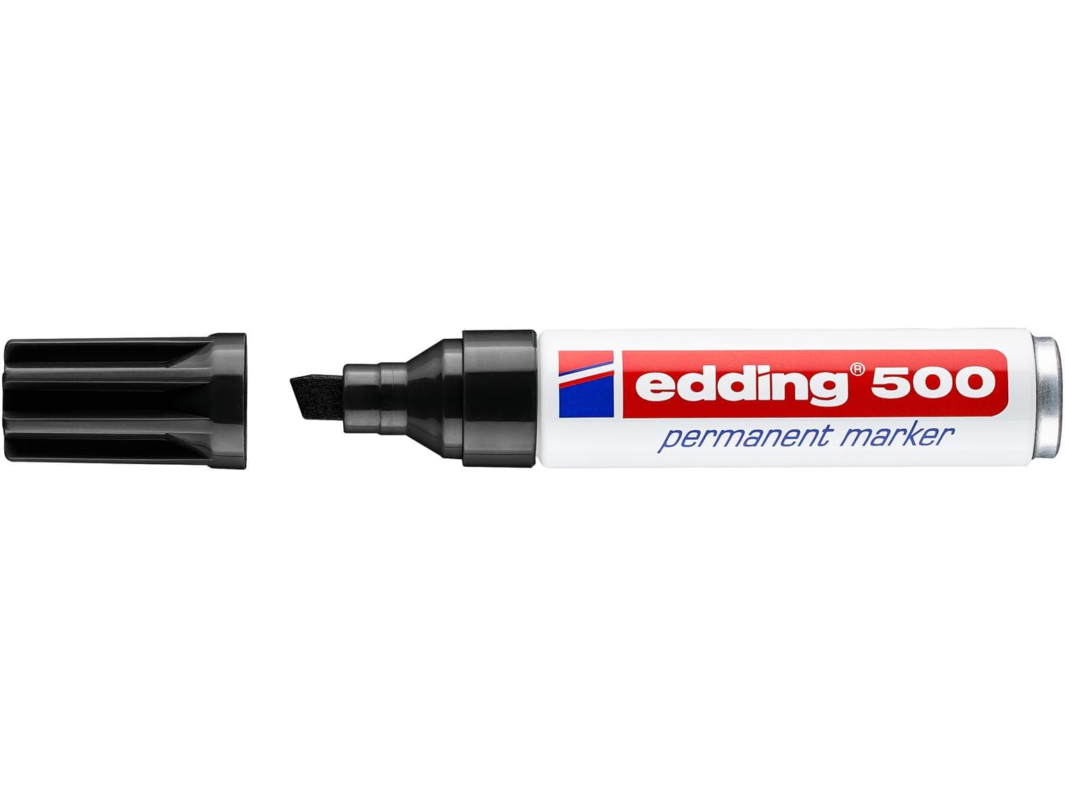 edding Permanentmarker 500 schwarz Keilspitze 2-7mm, kompakt und praktisch