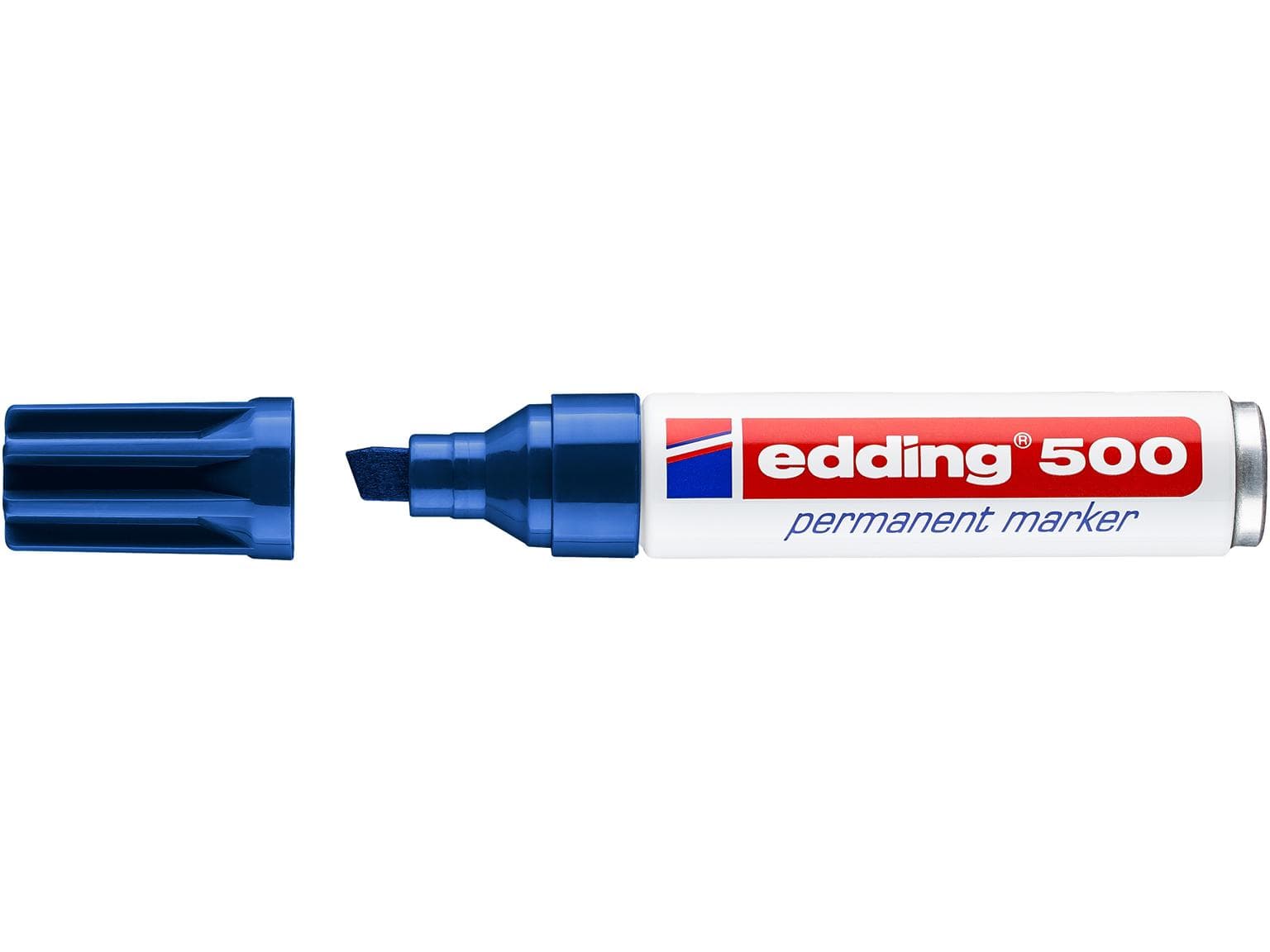 edding Permanentmarker 500 blau Keilspitze 2-7mm, kompakt und praktisch