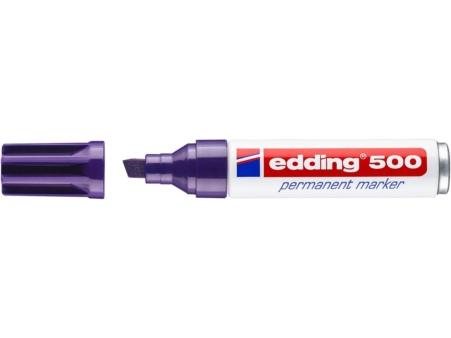 edding Permanentmarker 500 violett Keilspitze 2-7mm, kompakt und praktisch