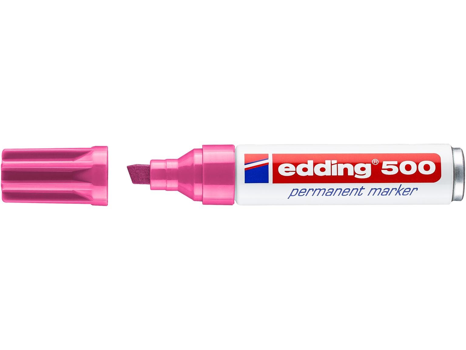 edding Permanentmarker 500 rosa Keilspitze 2-7mm, kompakt und praktisch