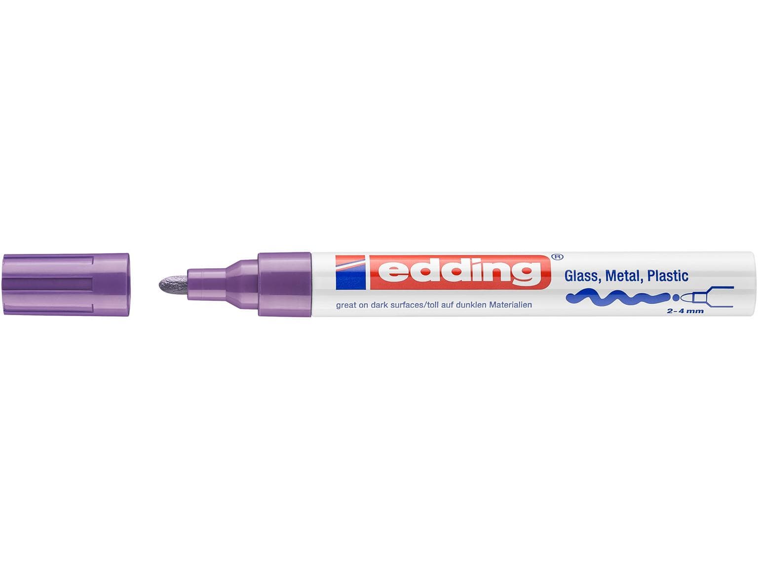 edding Lackmarker 750-CREA violett Rundspitze 2-4 mm