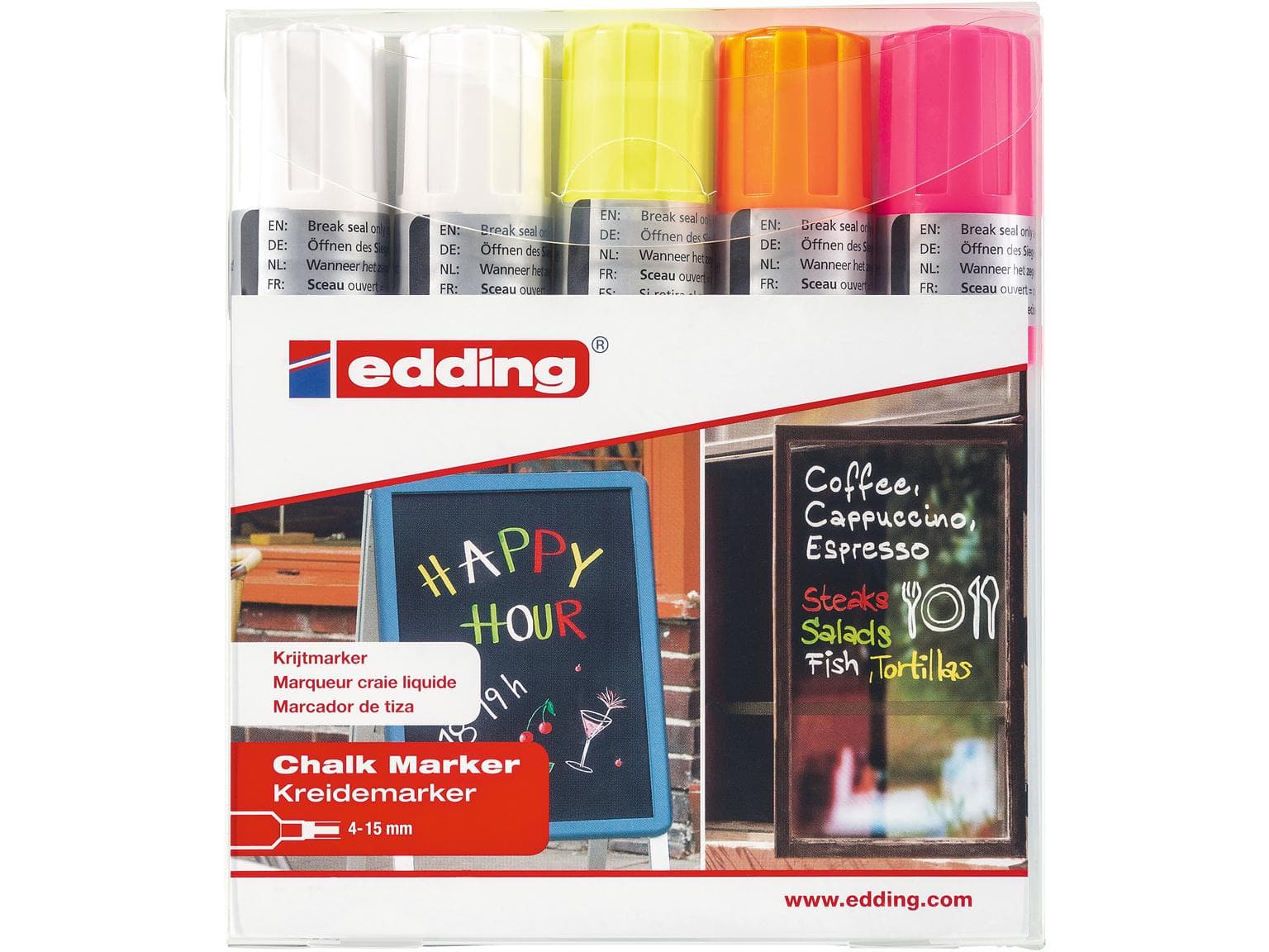 edding Kreidemarker 4090 E-5 ass Keilspitze