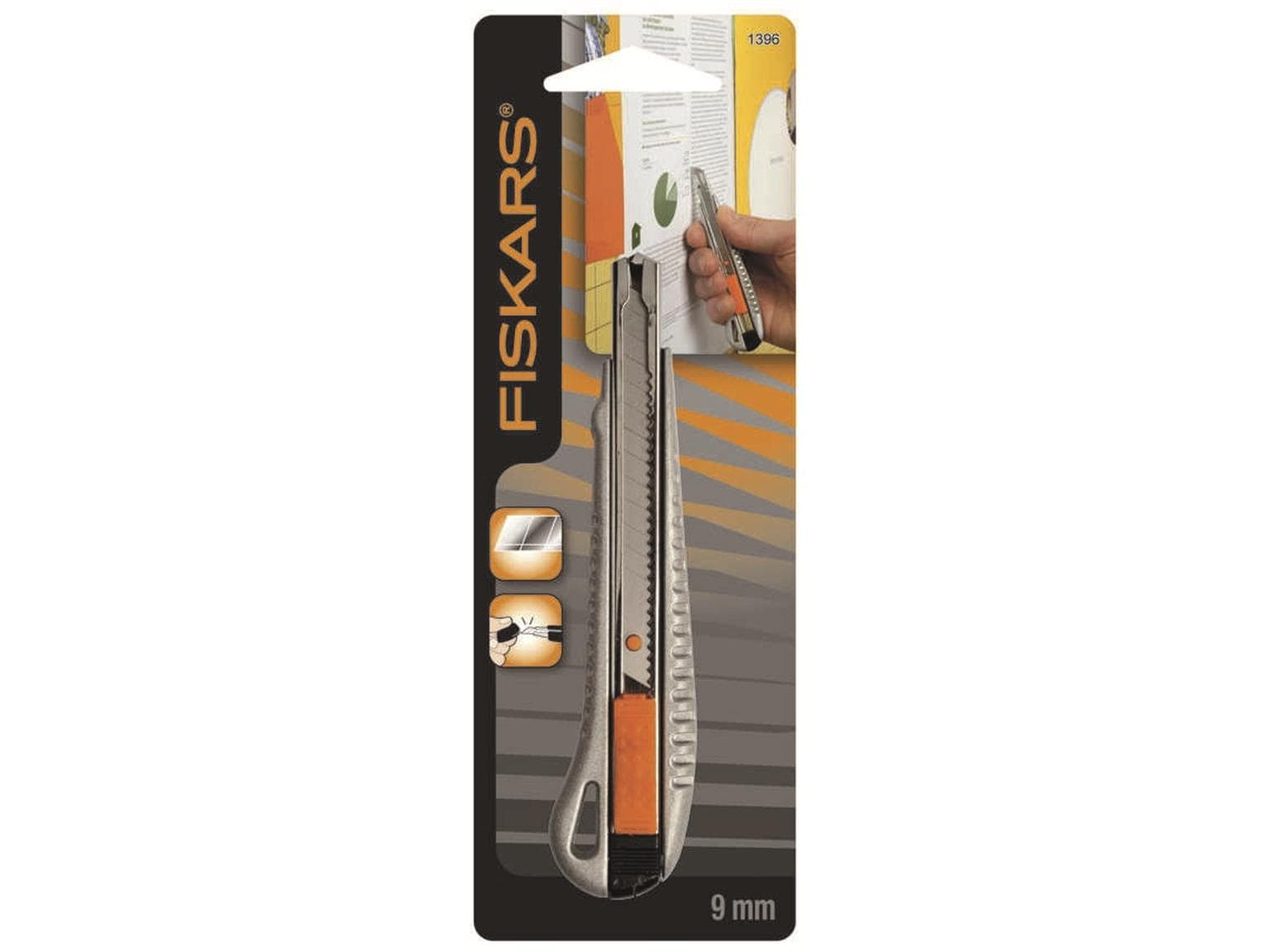 Fiskars Cutter Metall Pro 9mm Rumpf und Messer aus Metall