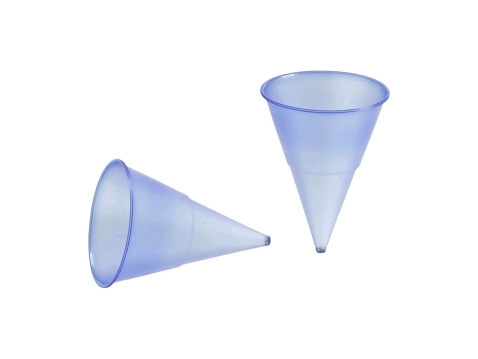 Spitzbecher aus PP, 115 ml, blau, 10 cm, ø ca. 7 cm