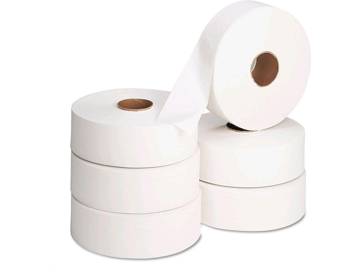 WC-Papier Jumbo, 100% Zellstoff 3-lagig, hochweiss, 250 lfm, 1000 Blatt
