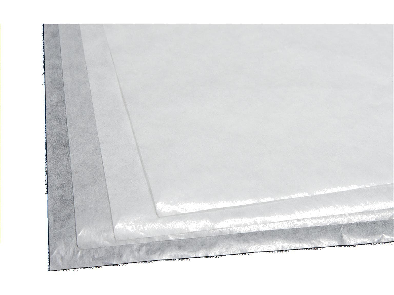 Pergamin 40 gm2 50 x 75 cm plano weiss gebleicht, holzfrei, fettdicht