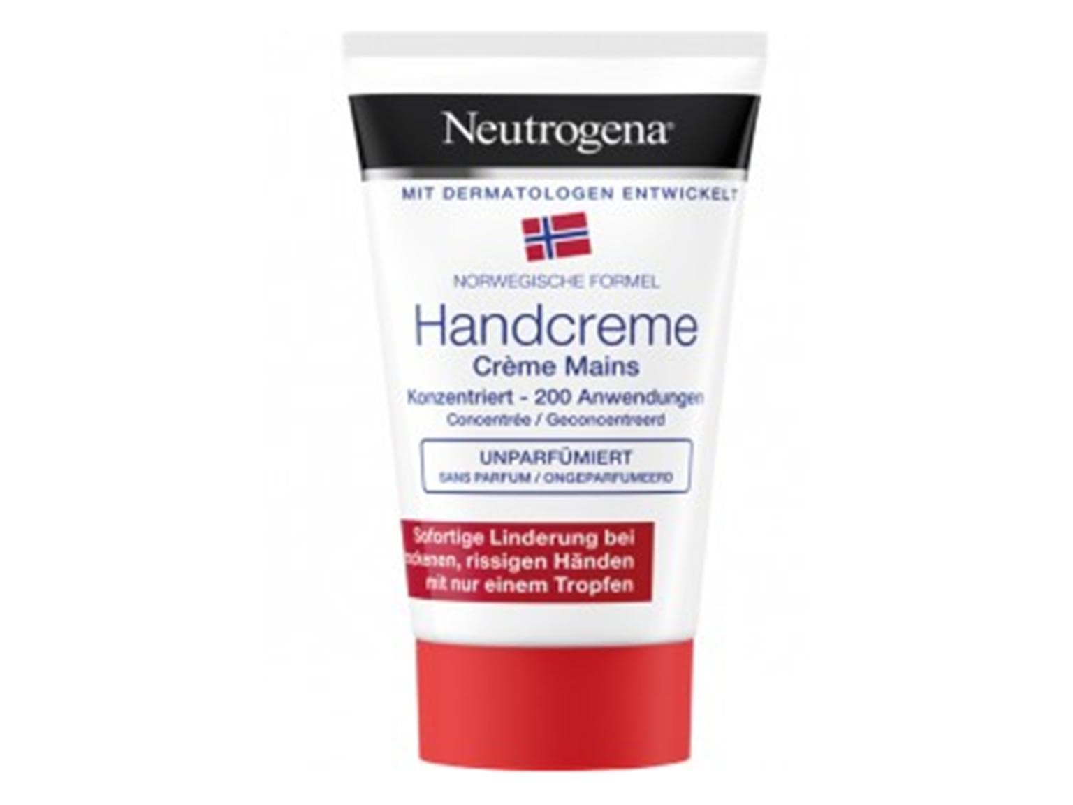 Neutrogena Handcreme, 50 ml, unparfumiert, gegen rissige und trockene