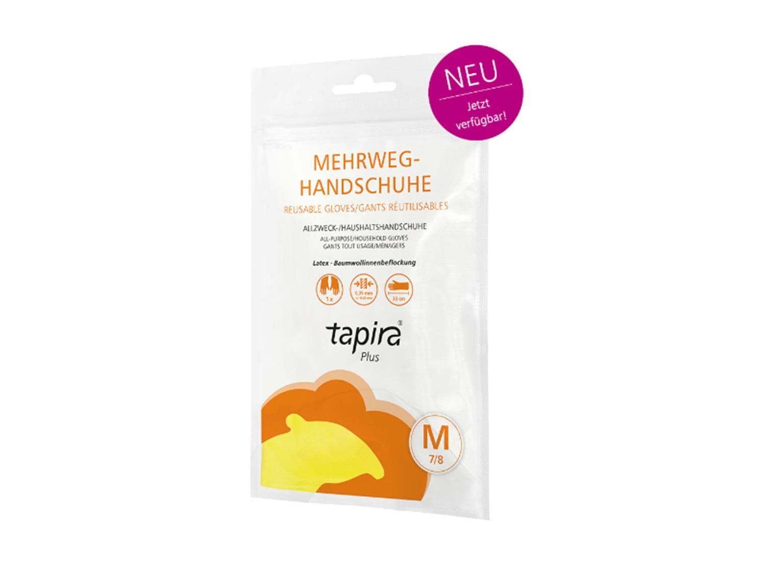 Haushaltshandschuh Tapira Top Latex, Länge 30cm, Grösse L, gelb