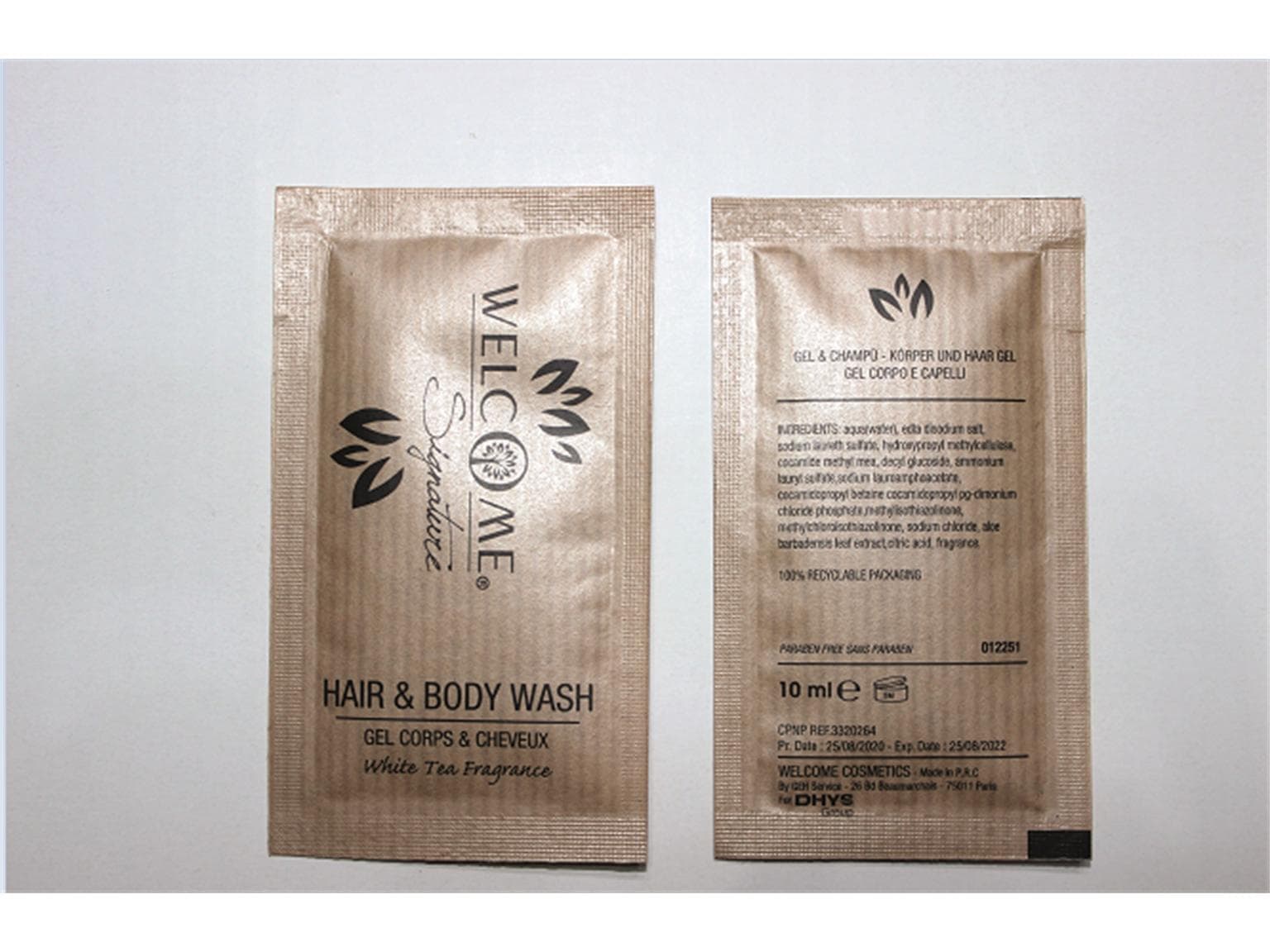 Welcome Hair & Body Wash, 10ml