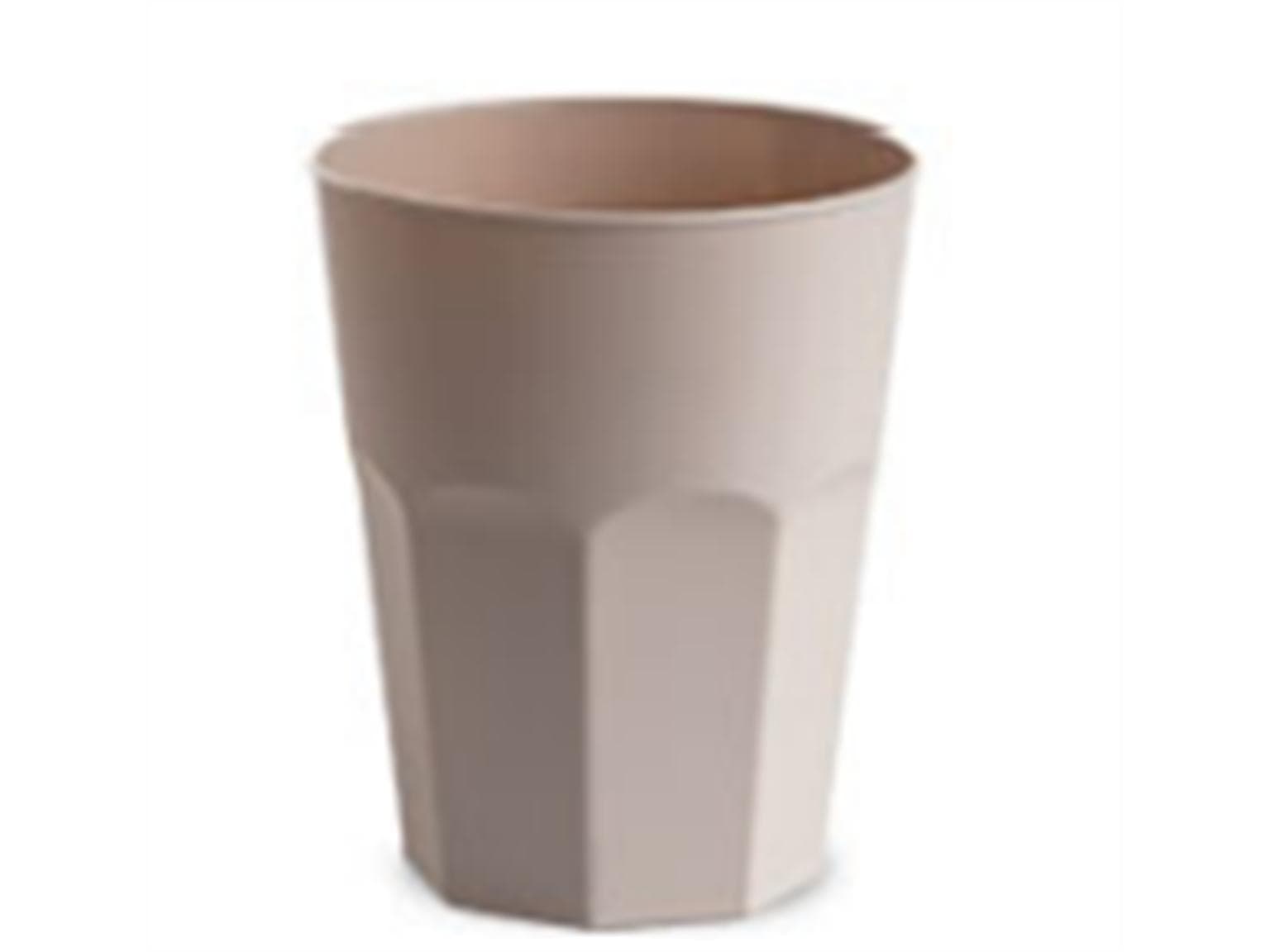 Trinkbecher aus Kunststoff, 2.5 dl  Ø 85 mm, Höhe 94 mm, sand