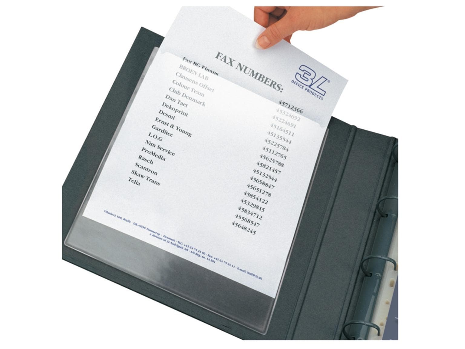 für ungelochte Dokumente, transparent 110 Micron, glatt, per 10 Stück