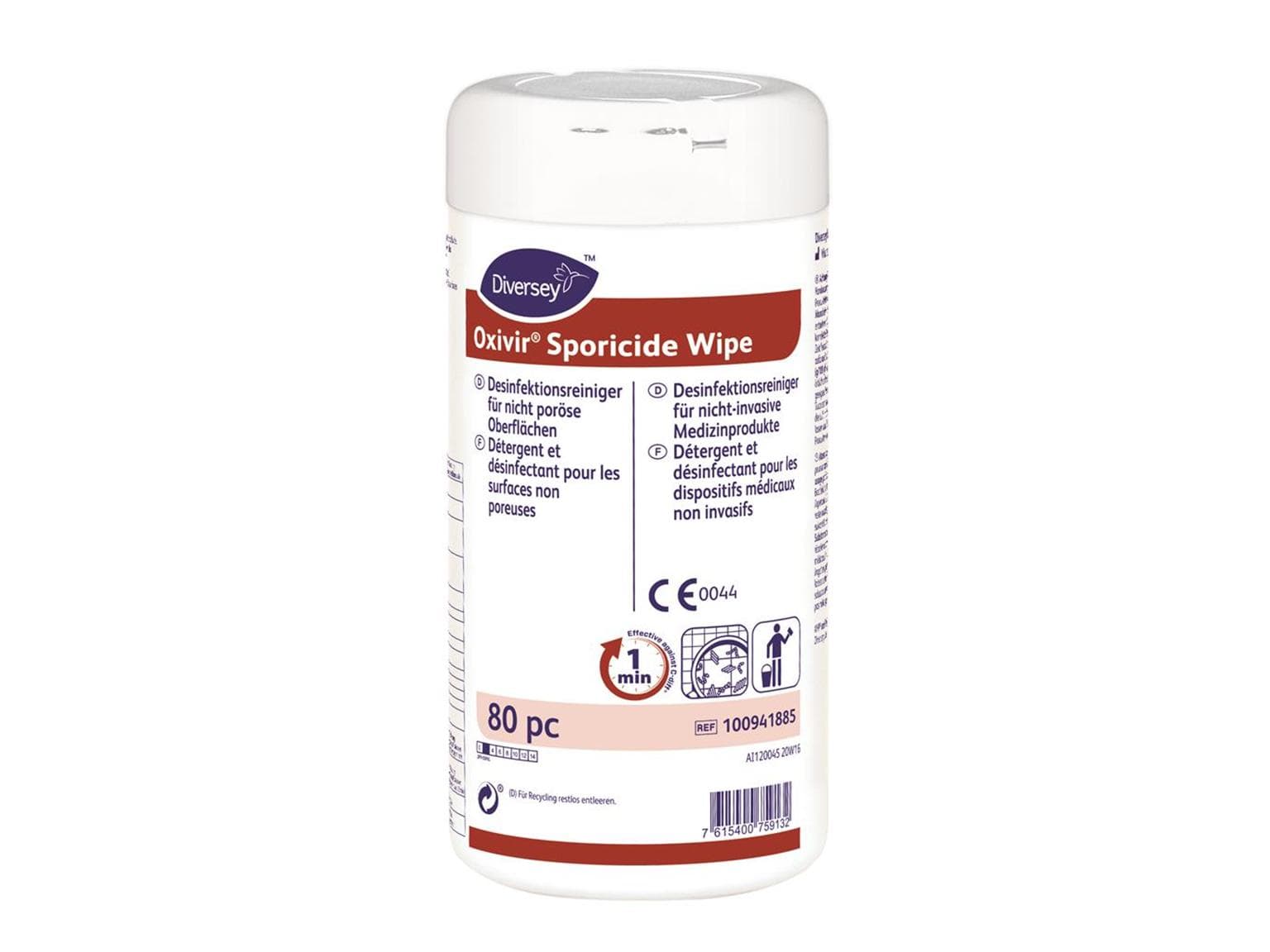 Desinfektions-Reinigungstücher Diversey DI Oxivir Sporicide Wipe