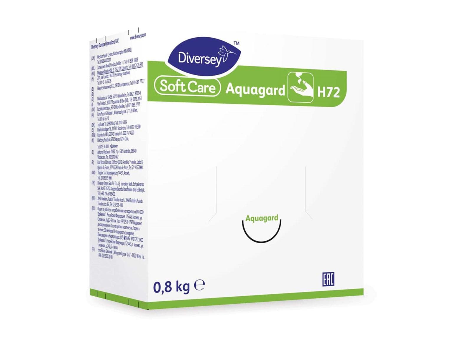 Hautschutzcrème TASKI Soft Care Aquagard H72, 6 x 800 ml Kartusche