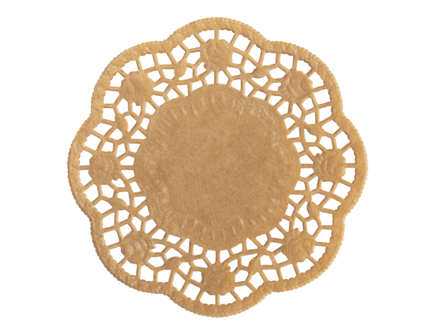 Tortenspitzen ø 10 cm, rund, braun, unbedruckt, unbeschichtet