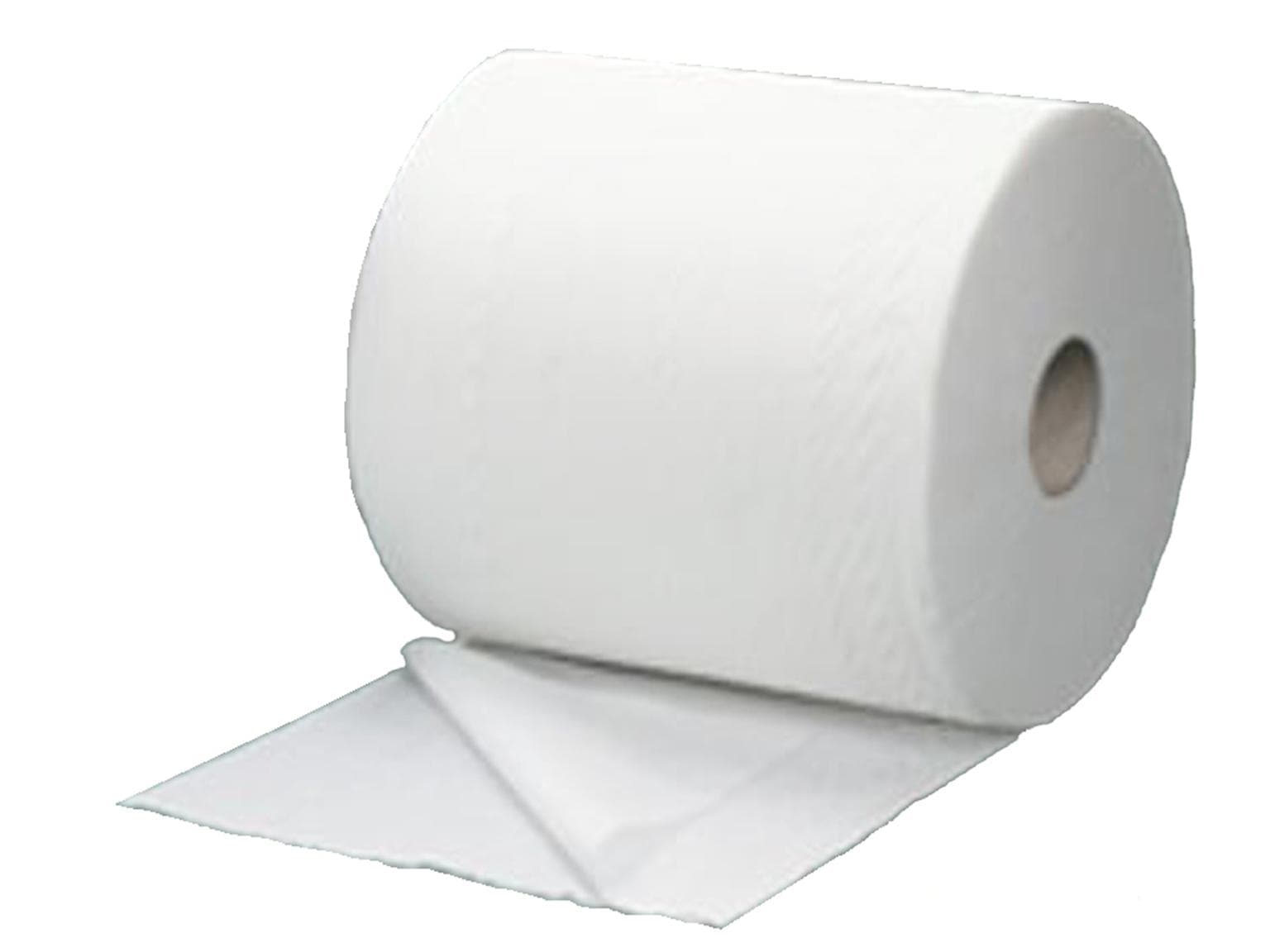 Putztuchrollen Maxi weiss, 2-lagig 100 % Zellstoff, geprägt, Breite 28.5 cm