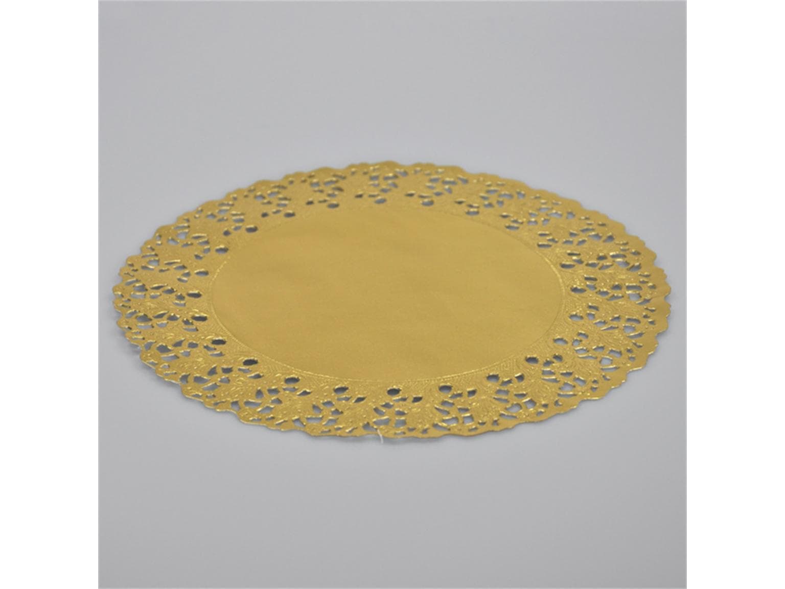 Tortenspitzen ø 18 cm rund, gold lebensmittelecht