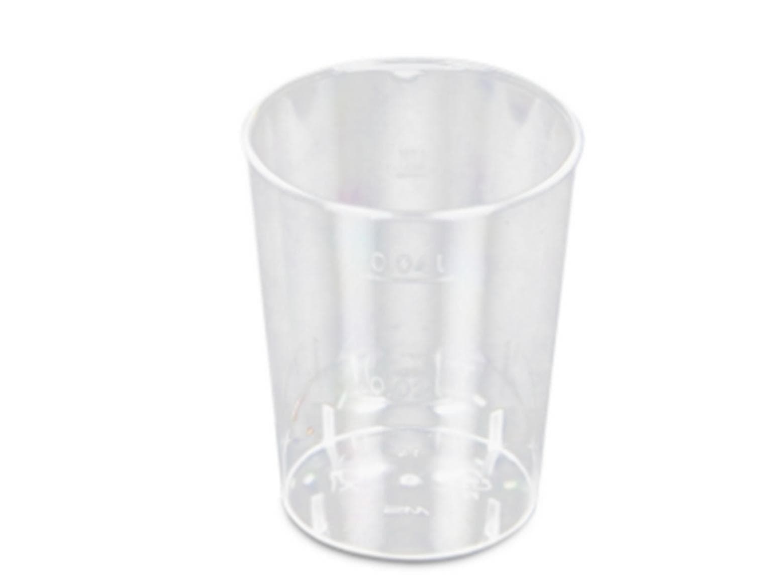 Shotbecher, geeicht Ø 45 x 49 mm 0,2 / 0,4dl, PS, zerbrechlich, glasklar