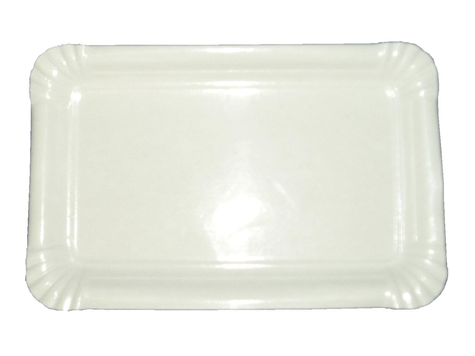 Patisserieteller 13 x 20 cm, beschichtet Pappteller, Patisserieteller Nr. 5