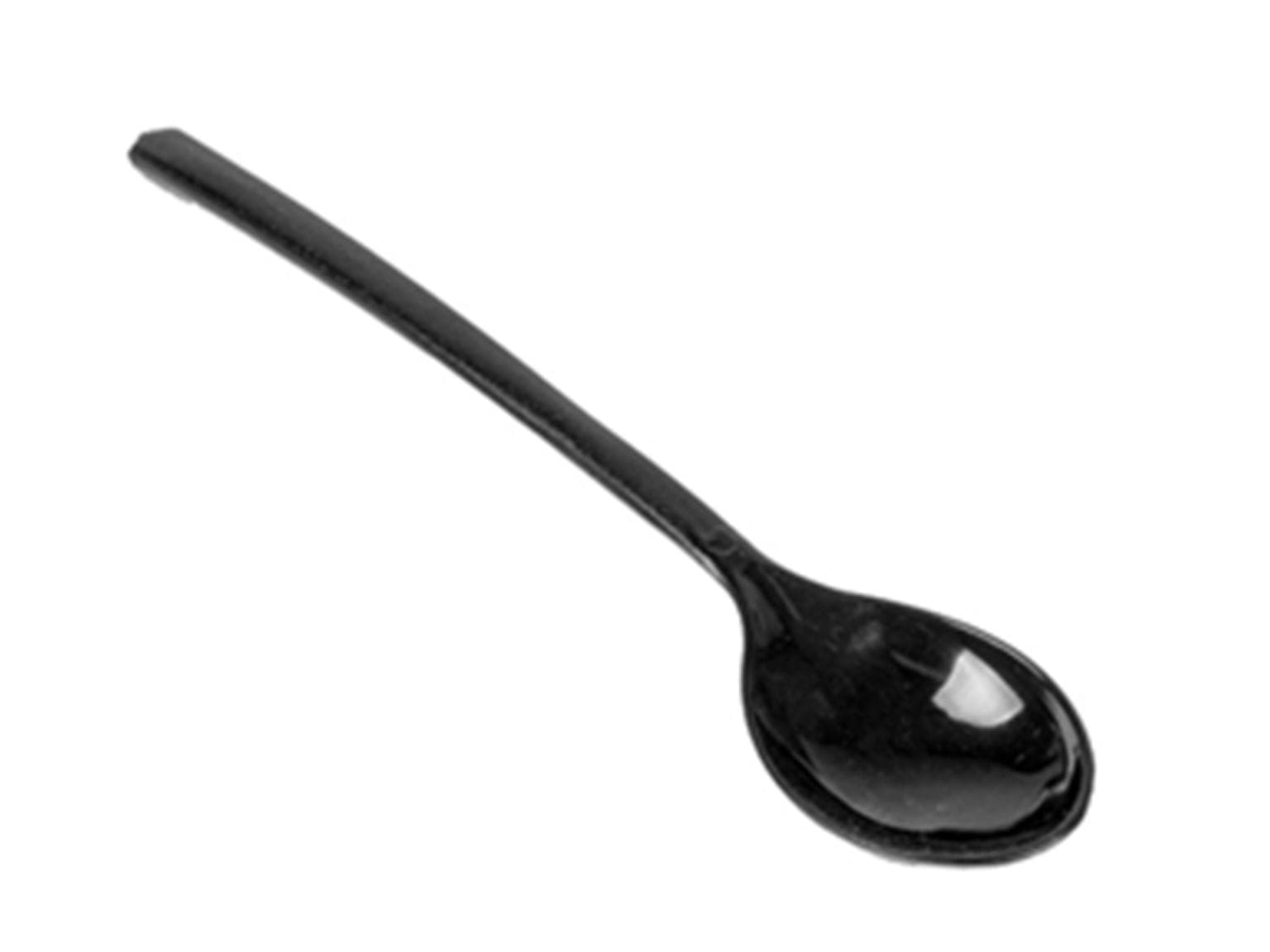 Minilöffel aus Kunststoff (PS) schwarz, Länge 105 mm