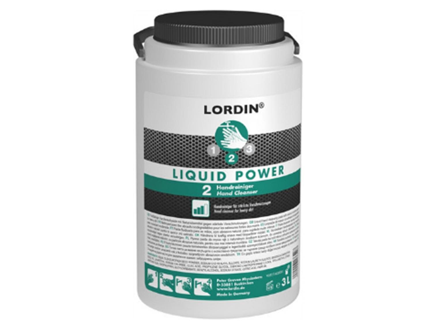 Handwaschpaste Lordin liquid power 3-L-PET-Dose, pH-Wert hautneutral