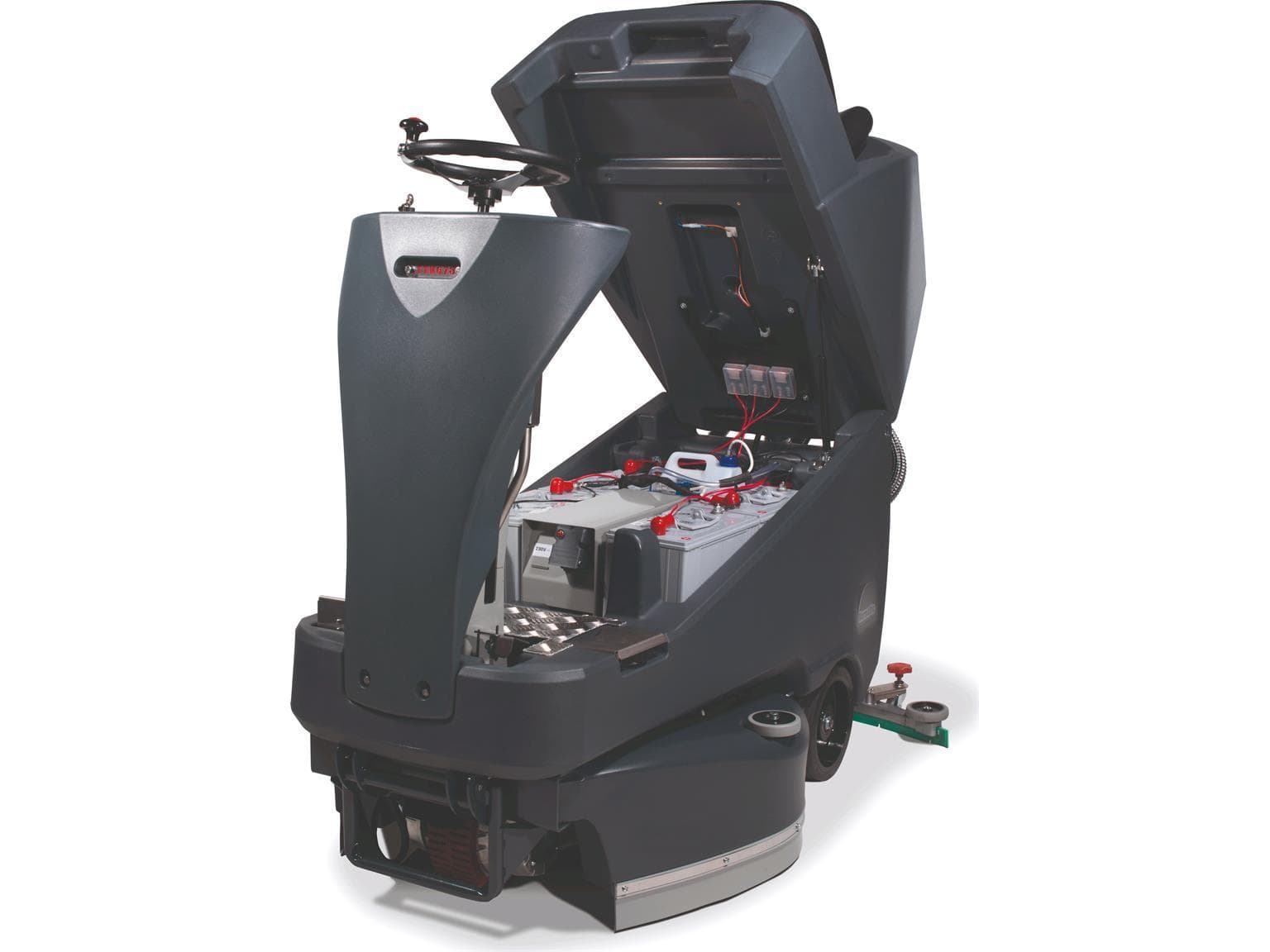 Aufsitz-Scheuersaugmaschine TT V678G/300T mit PPN-Scheuerbürsten