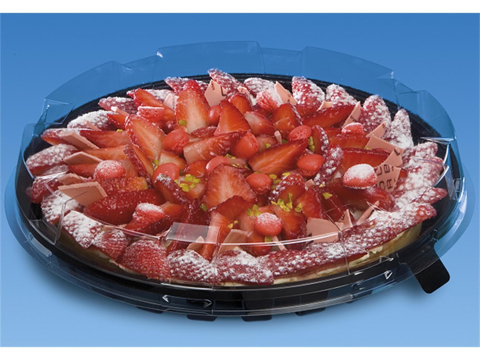 Haube zu Kuchen- und Tortenplatte aus PET/rPET, Ø 160 mm - Höhe 30 mm,