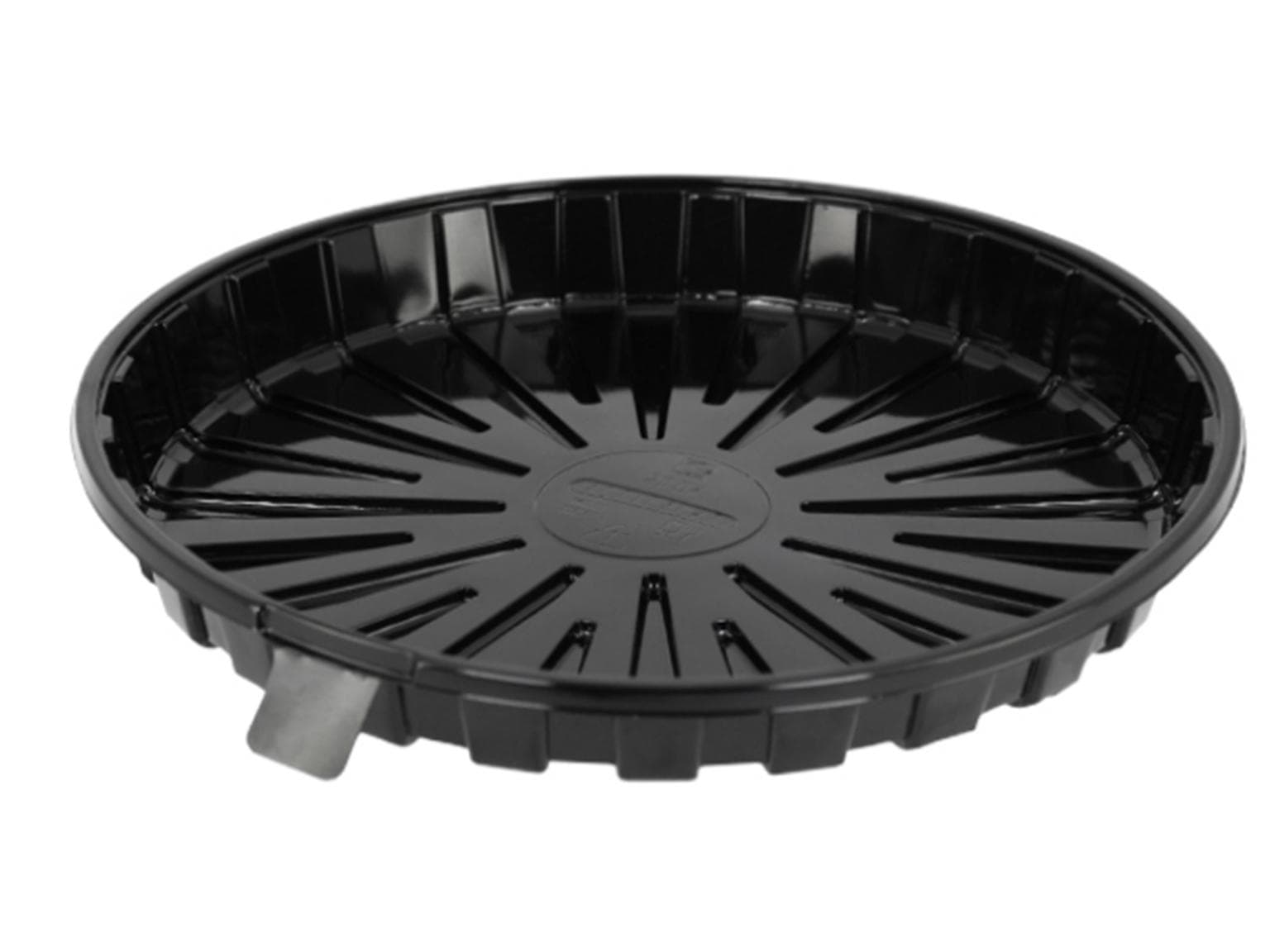 Kuchen- und Tortenplatte aus rPET/PET schwarz, rund Ø 160 mm - Höhe 20 mm